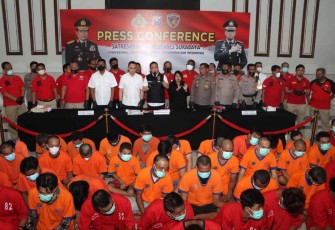 Satreskrim Polrestabes Surabaya gelar konferensi pers 