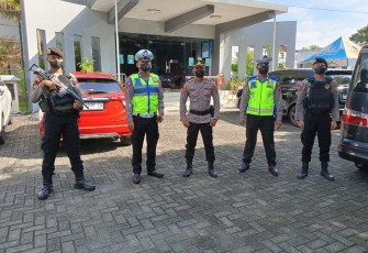 Pengamanan ibadah Minggu umat kristiani di wilayah Polres Banjarnegara 
