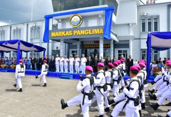 Peresmian Mako Koarmada I di Tanjung Pinang Kepulauan Riau, Senin (5/12)