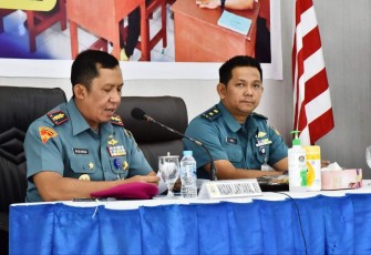 Wadan Lantamal XII Kolonel Marinir Budiarso saat membuka Flaying Psychologi, Rabu (7/12) 