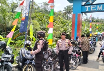 Pengamanan kepolisian acara Kick Off desa Antikorupsi 