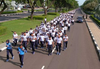 Olahraga bersama prajurit TNI AL