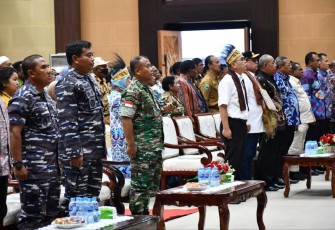 Danrem 181/PVT Brigjen TNI Wawan Erawan saat penyambutan PJ Gubernur Papua Barat Daya 