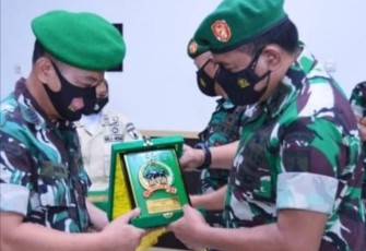 Serah terima jabatan Danramil dan Korps rapor Personel MPP, di Makodim 0818, Kepanjen Kabupaten Malang
