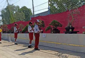 Pameran bonsai KBP sebagai ajang edukasi bagi anak anak SD