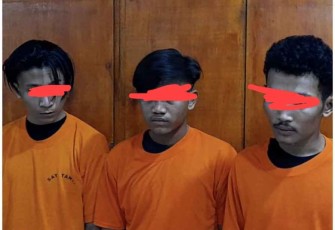 Pelaku Penganiayaan saat diamankan