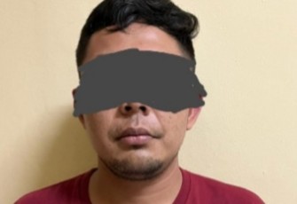 Tersangka saat diamankan