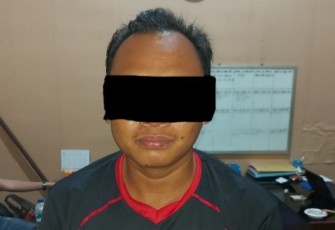 Tersangka saat diamankan