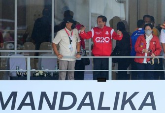 Bersama Presiden Jokowi, Puan Nonton MotoGP di Mandalika