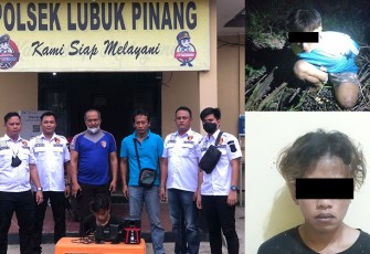 Polsek Lubuk Pinang Amankan Pelaku Curat