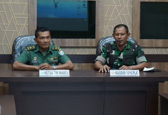 Kodim 1016/Palangka Raya saat Terima Kunjungan Tim Wasev Sterdam XII/Tanjungpura 