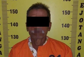 Tersangka saat diamankan