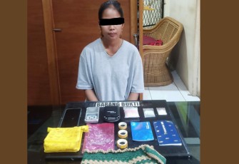 Terduga pelaku saat diamankan