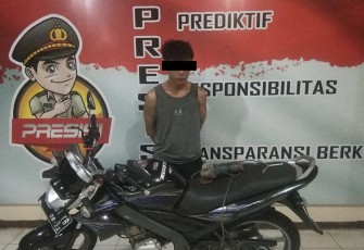 Tersangka dan barang bukti saat diamankan