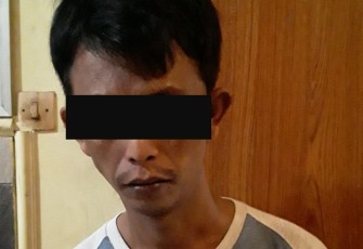 Tersangka saat diamankan