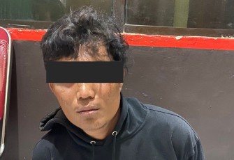 Tersangka saat diamankan