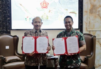 Penandatanganan Nota Kesepahaman (Memorandum of Understanding/MoU) dan Perjanjian Kerja Sama (PKS) antara Tentara Nasional Indonesia (TNI) dan Universitas Pertamina (UPER), 2022.