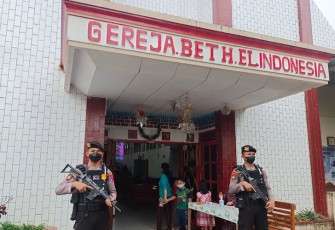 Polres Banjarnegara saat Lakukan Pengamanan