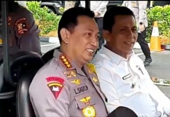 Gubernur Ansar saat Dampingi Kapolri Resmikan Perumahan Graha Bayangkara 