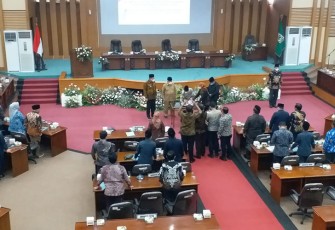 Rapat paripurna DPRD Kabupaten Malang, Selasa (4/10/2022).
