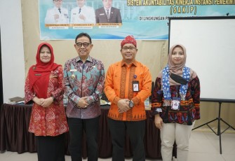 Bupati Kepahiang Dr. Ir Hidayattulah Sjahid, MM IPU saat membuka kegiatan Bimbingan Teknis teknik penguatan implementasi SAKIP.