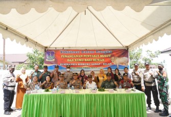Pemko Tebing Tinggi saat Lakukan Percepatan Vaksinasi Hewan Ruminansia