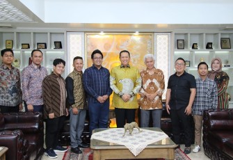 Bamsoet saat menerima jajaran Yayasan Proklamator Bung Hatta (YPBH), di Jakarta, Rabu (31/8/22).