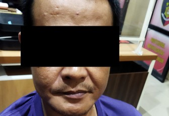 Tersangka saat diamankan