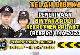 Penerimaan Bintara Polri Rekpro 