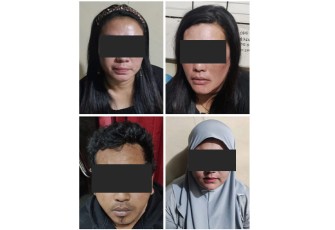 Tersangka saat diamankan
