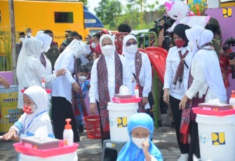 Kementerian PUPR Bersama OASE KIM saat Sosialisasikan Hidup Bersih di Sragen