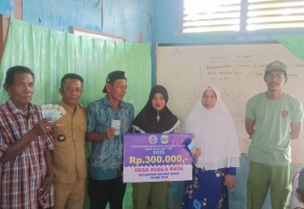 Pemerintah Desa Kuala Raya Bagikan BLT DD 2023 Bulan Juni Kepada Penerima 47 KPM