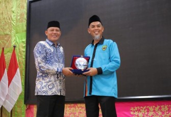 Wakil Bupati Pasaman Sabar AS saat Hadiri Pelantikan IKP-PBR Dumai