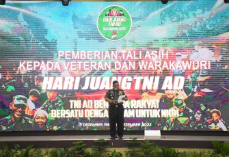 Kasdam, Brigjen TNI Refrizal saat membuka acara di Balai Prajurit Makodam Bukit Barisan, Rabu (13/12/2023)