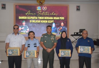 Danrem 022/PT Gelar Silaturahmi Dengan Insan Pers di Wilayah Korem 022/PT