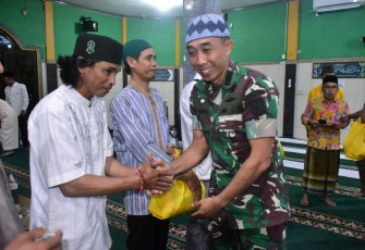 Dandim 1016 Palangka Raya saat Hadiri Safari Ramadhan Bersama Unsur Forkopimda Palangka Raya
