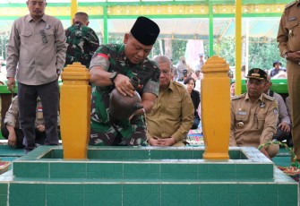 Danrem 121/ABW Ziarah Akbar ke Makam Pahlawan Panglima Tentmak 