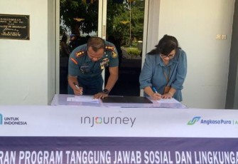 Danlanudal Manado Terima Kunker GM AP I Bandara Sam Ratulangi Manado