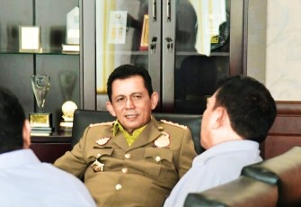 Gubernur Ansar saat Terima Kunjungan Tim Balai Pelaksanaan Jalan Nasional