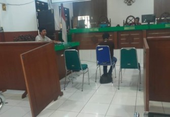 Agenda dipimpin Hakim, Azhary Prianda Ginting, SH, dan Panitera, Hasran, berlangsung lancar