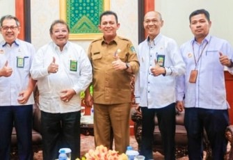 Gubernur Ansar saat Bersilaturahmi dengan Jajaran PT dan PTA Kepri