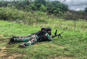 Latihan Menembak Senjata Bantuan Pada Latma Keris Marex Tahun 2023 