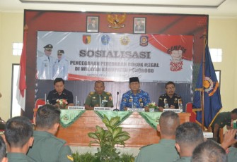Anggota Kodim 0802/Ponorogo Ikuti Sosialisasi Pencegahan Peredaran Rokok Ilegal