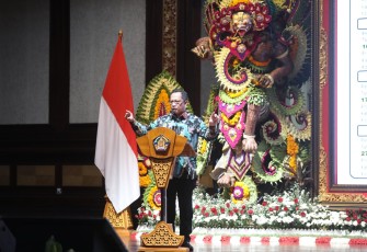 Mendagri saat Pimpin Rakor Forkopimda dan Saksikan Sertijab Pj Gubernur