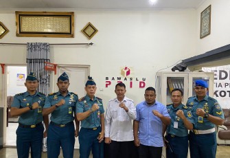 Komandan Lanudal Sabang Kunjungi Bawaslu Kota Sabang