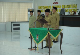 Bupati Lantik Pejabat Pimpinan Pratama Administrator dan Pejabat Pengawas di Lingkungan Pemerintah Kabupaten Asahan