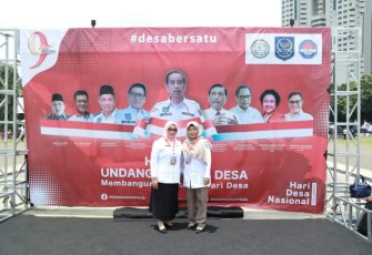 Wakil Bupati Labuhanbatu saat Hadiri Hari Desa Nasional di Gelora Bung Karni 