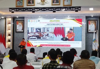 Bupati Batu Bara saat Buka Musorkablub KONI 2023
