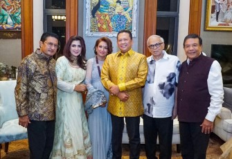 Ketua MPR RI sekaligus Wakil Ketua Umum Partai Golkar Bambang Soesatyo menghadiri perayaan Diwali (Deepavali) yang diselenggarakan oleh keluarga besar Harjani