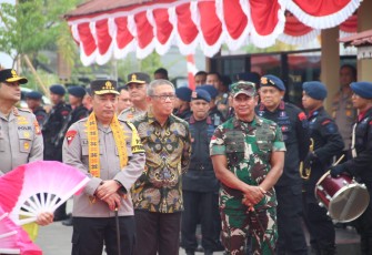 Pangdam XII/Tpr Bersama Forkopimda saat dampingi Kunjungan Kerja Kapolri di Satbrimob Polda Kalbar
